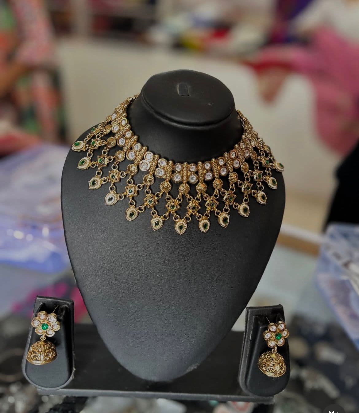 Kundan Cascade Choker Set